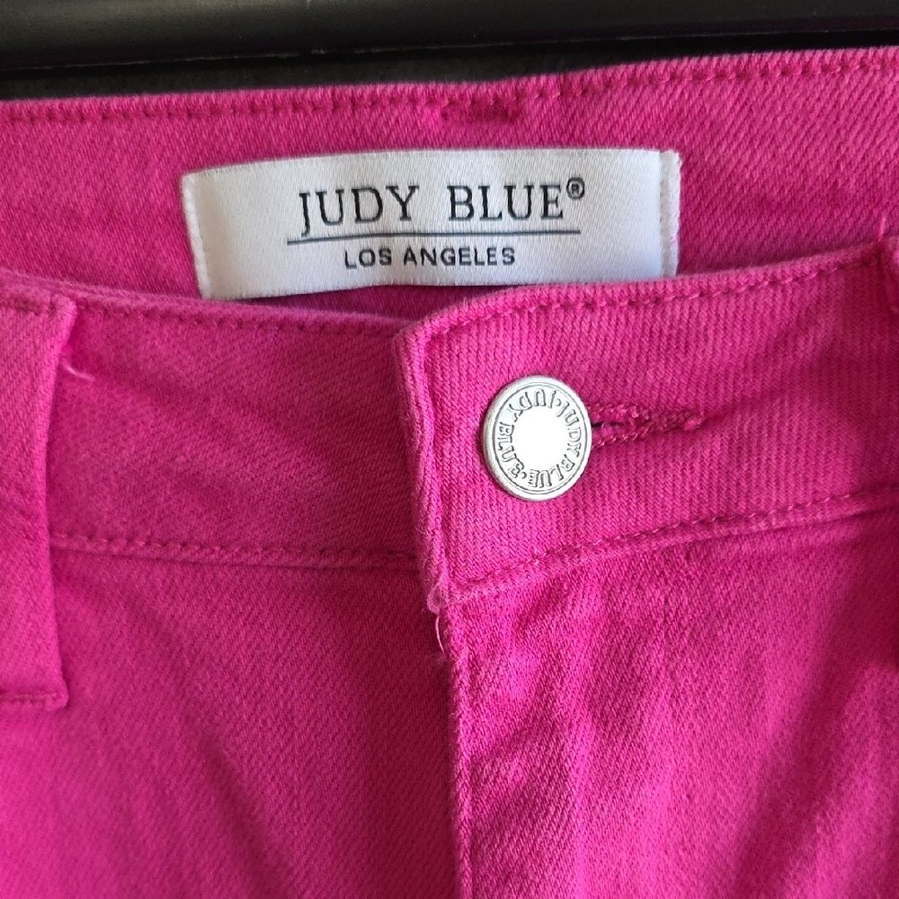 Judy Blue Hot Pink Skinny Jeans - Picture 2 of 10